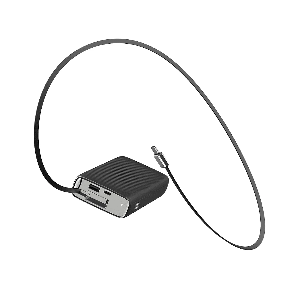 Powerology 20000mAh Retractable Cable Power Bank