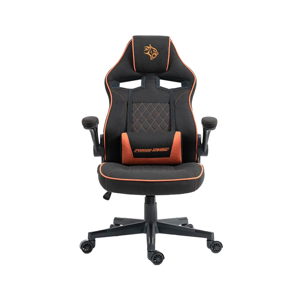  Porodo Gaming Chair with Fabric Covered Cushion and Class3 100Mm Gas Lift