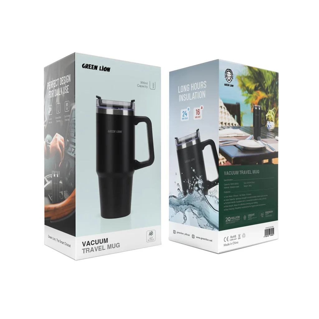 Green Lion Vacuum Travel Mug