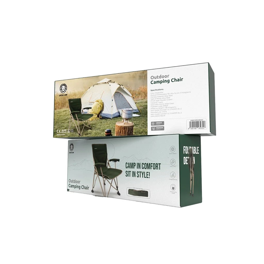 Green Lion Outdoor Camping Chair with Carrying Bag