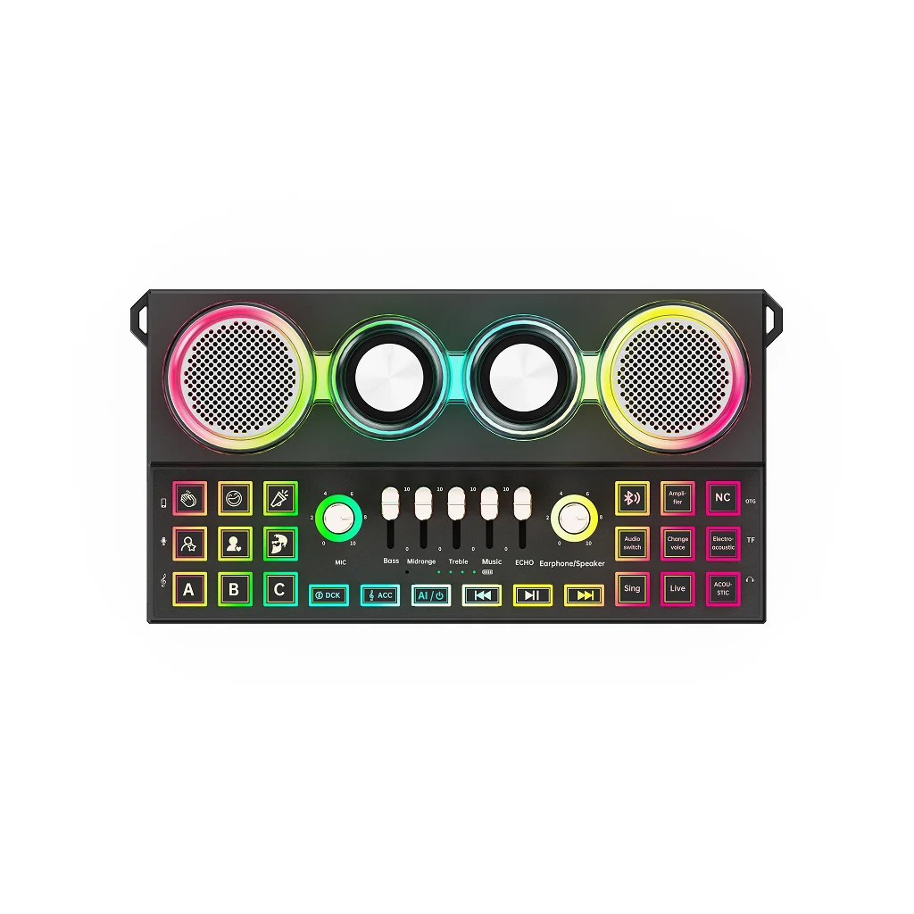 Porodo Soundtec Audiolink Multi-Platform Audio Mixer and Speaker