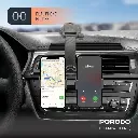 Porodo 360° Rotatable Car Phone Holder