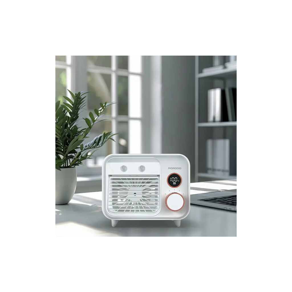 Porodo Mini Mist Fan Desktop Air Cooler