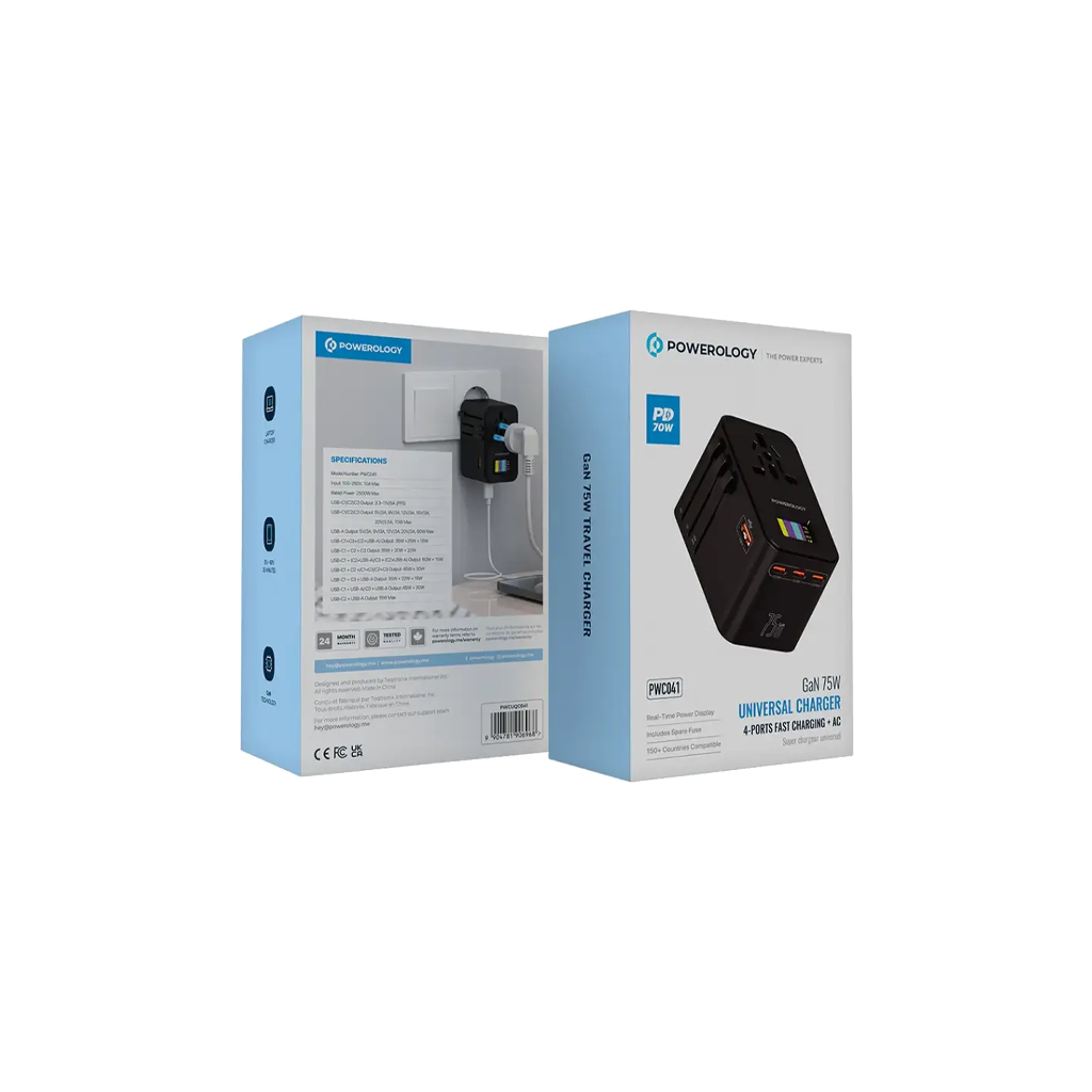 Powerology GaN 75W Universal Charger
