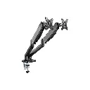 Adjustable Gas Spring Dual Monitor Arm (17"–27")