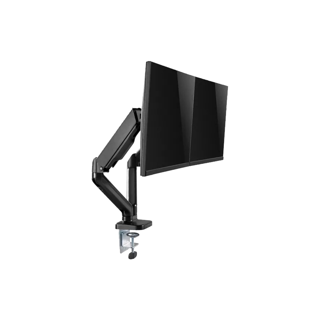 Adjustable Gas Spring Dual Monitor Arm (17"–27")