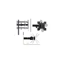 Adjustable Single Monitor Desk Mount (15"–30")