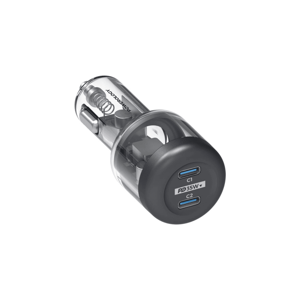 Powerology 35W Dual Output Crystalline Car Charger