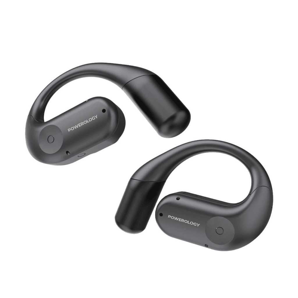 Powerology Air Conduction ENC TWS Earbuds and Charging Case with Display