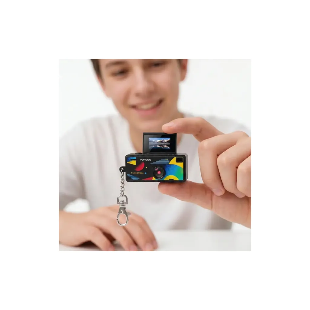 Porodo Lifestyle Memo Thumb-Sized Digital Camera with TF Card Support black 3.webp