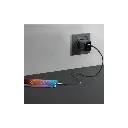 Powerology Volt-X 45W Dual-Port GaN Wall Charger black color 3.webp