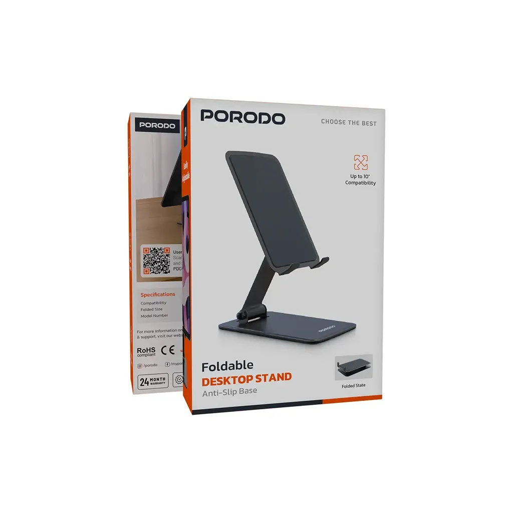 Porodo Foldable Desktop Stand with Anti-Slip Base 7.webp