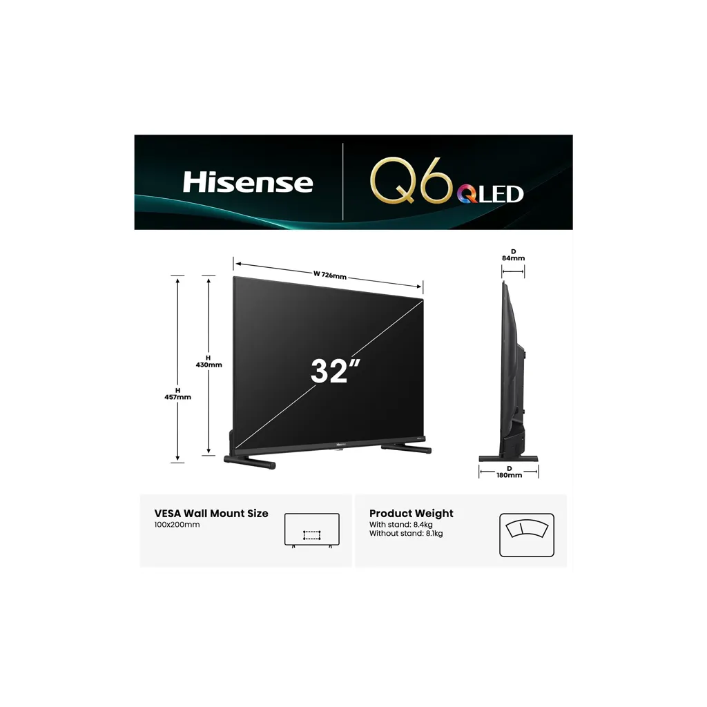Hisense 32Q5S 32 Inch Smart TV QLED VIDAA TV 6.webp