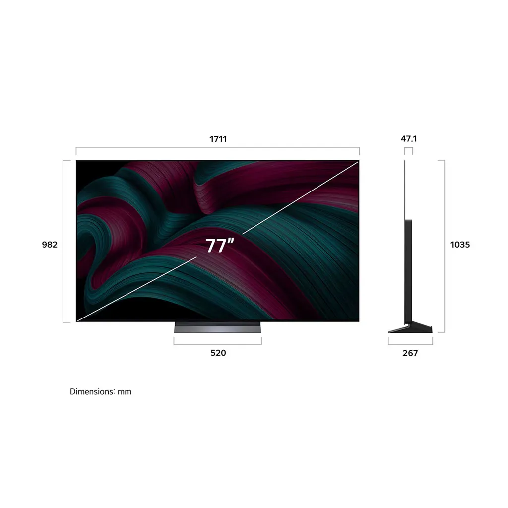77 inch LG OLED evo AI C5 4K 144Hz Smart TV 4.webp