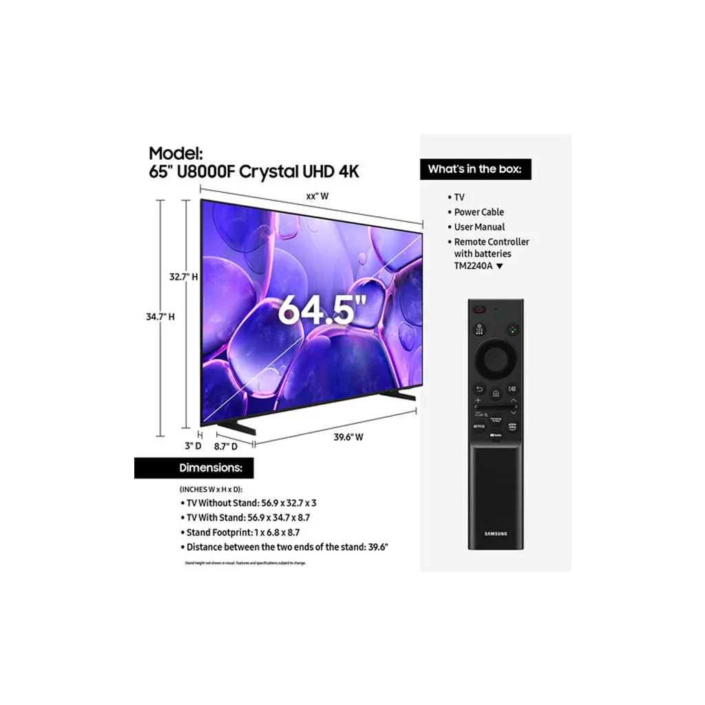 Samsung 65'' U8000F UHD Smart 4K TV 6.webp