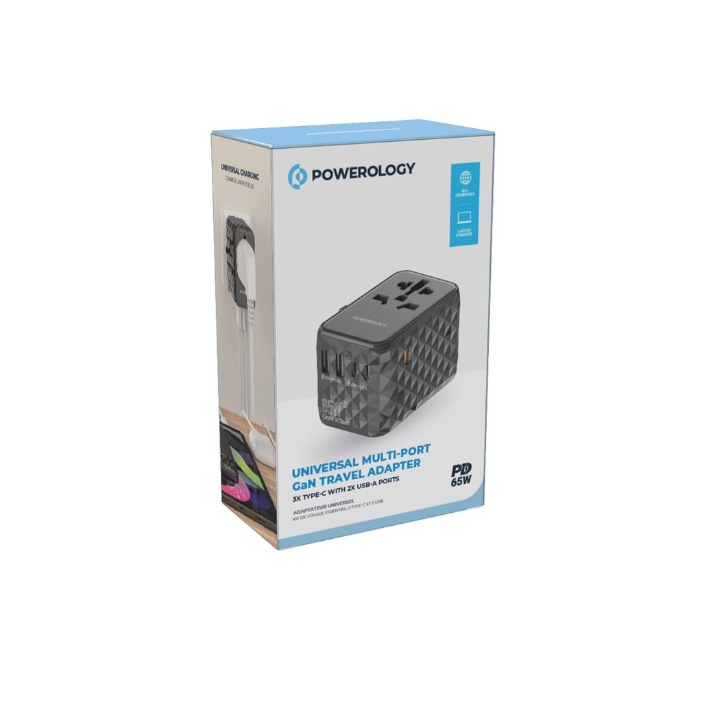 Powerology Universal Multi-Port Travel Charger