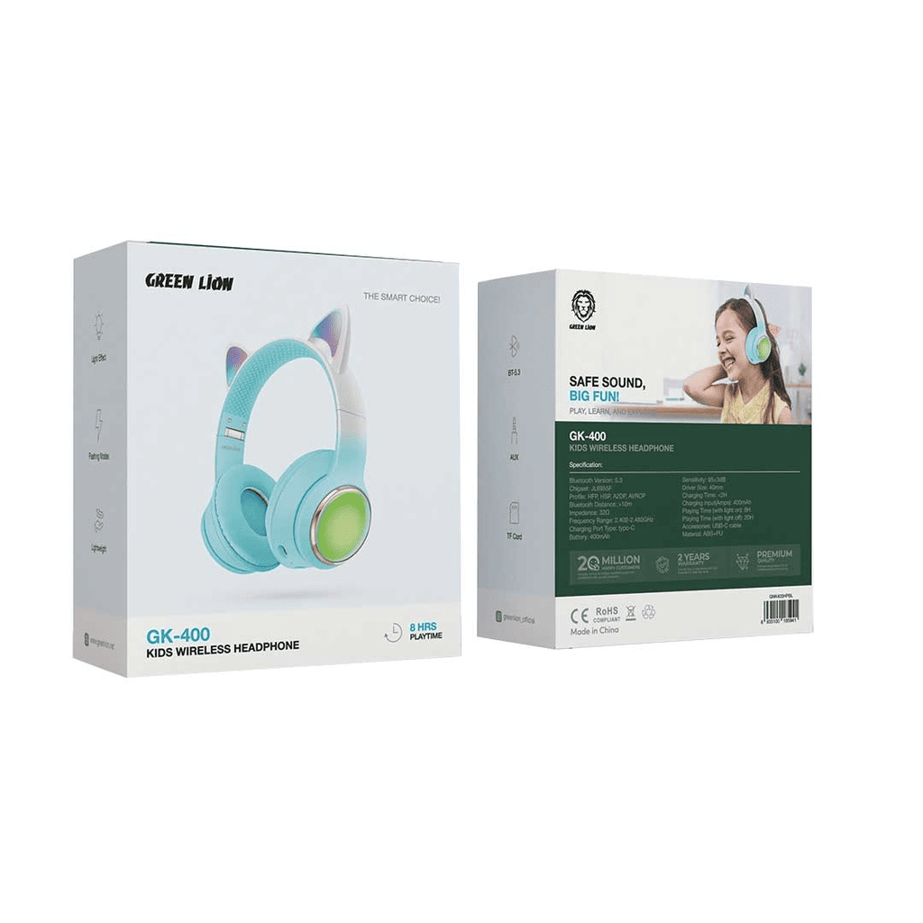 Green Lion GL-400 Kids Wireless Headphones