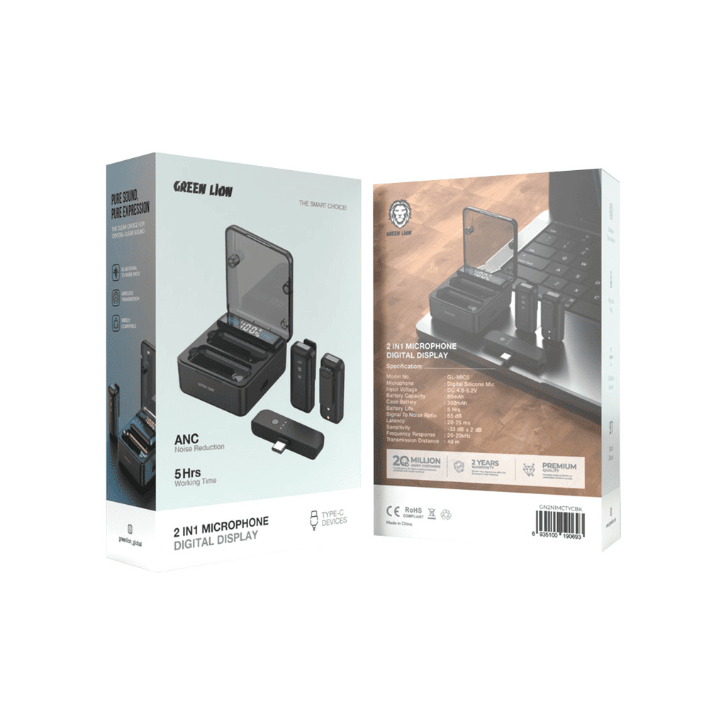 Green Lion 2 IN 1 Microphone Digital Display