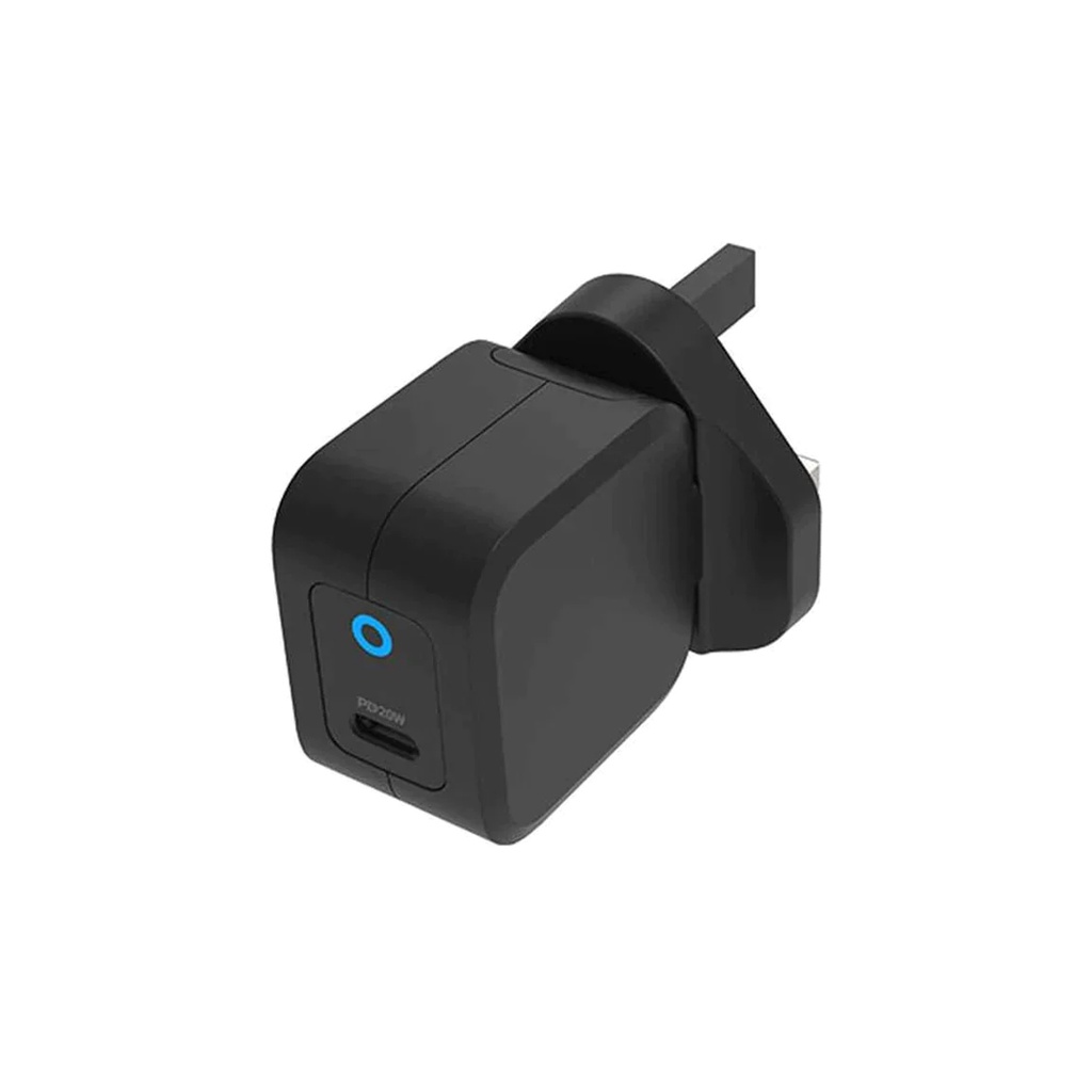 Powerology 20W Single C Port PD Charger UK (3 Pin Plug)