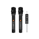 Porodo Soundtec Duo Mic Aluminum Rechargeable Wireless Microphone