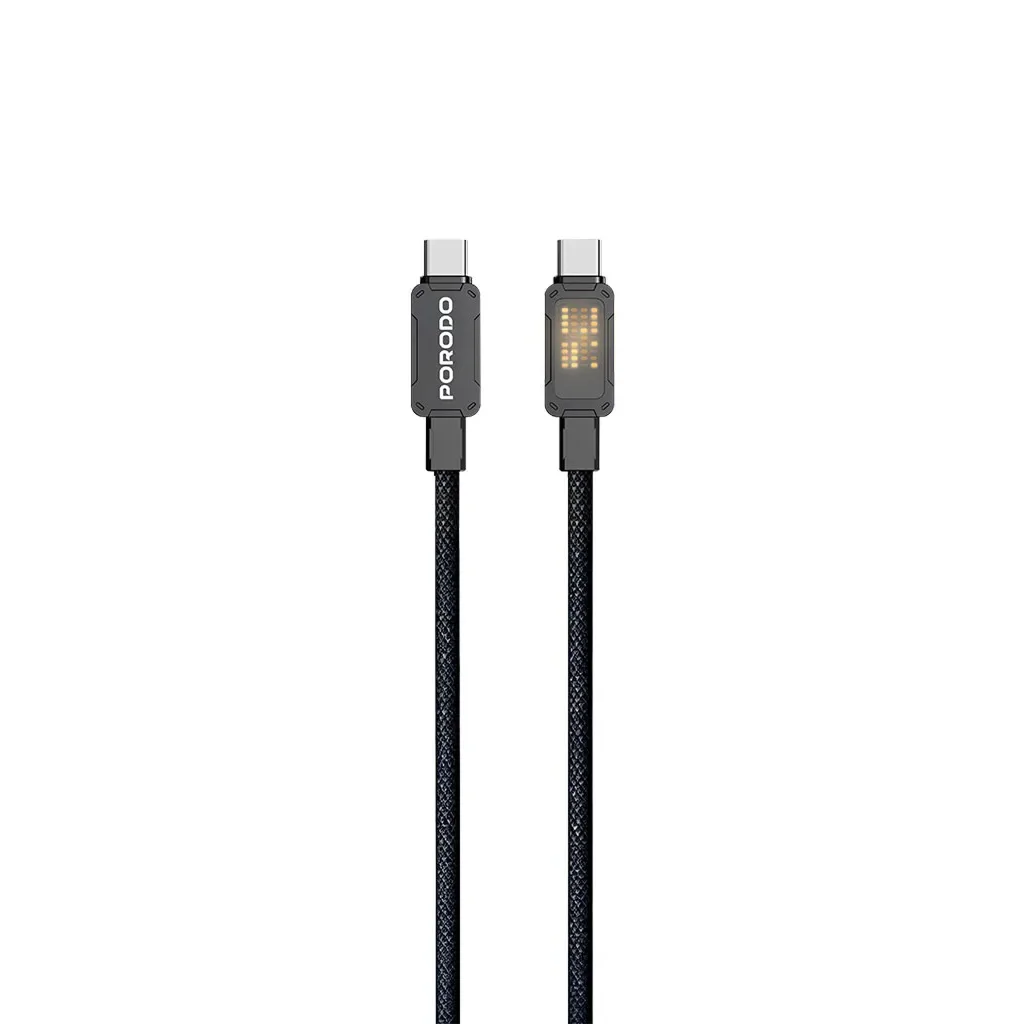Porodo Pixelated Braided USB-C to USB-C 100W