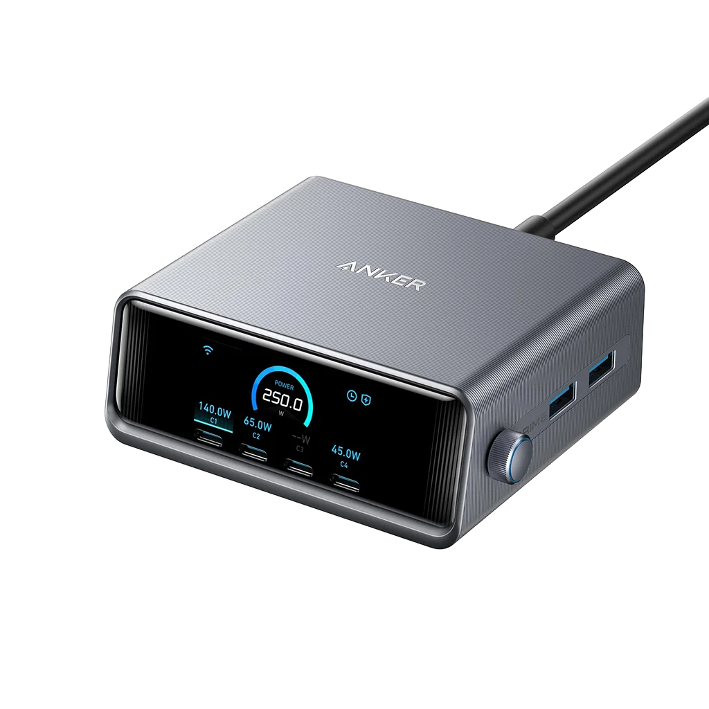 Anker Prime Charger (250W, 6 Ports, GaNPrime)