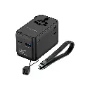 Powerology 2500W Universal Travel Adapter with 4000mAh Power Bank