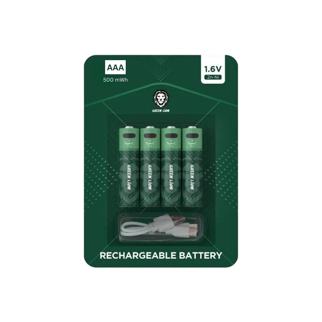 Green Lion Rechargeable Battery AAA (4pcs/pack)
