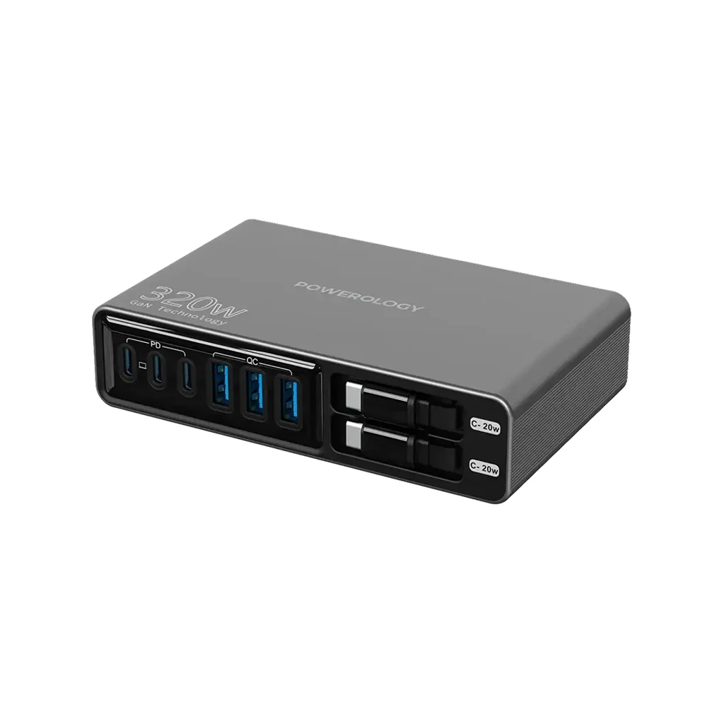 Powerology Univo Charging Station GaN 320W