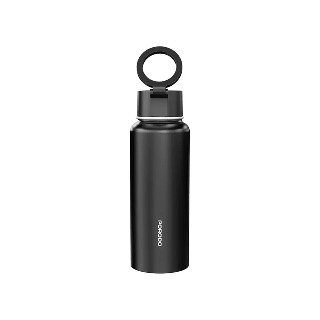 Porodo Lifestyle Magnetic Mount Water Bottle (Black)