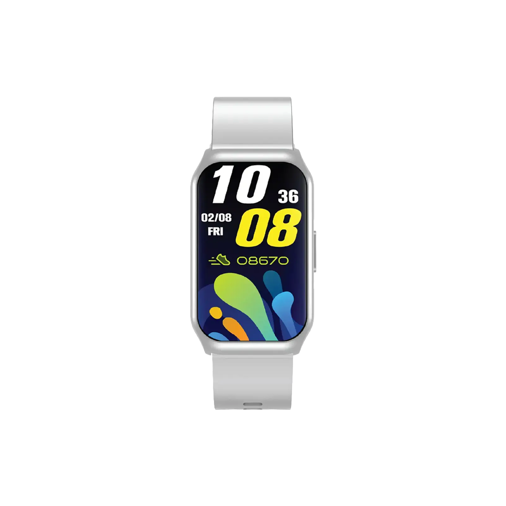 Green Lion Track Fit Smart Watch (Silver)