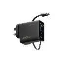 Powerology 70W TFT Adapter with Retractable Type-C Cable