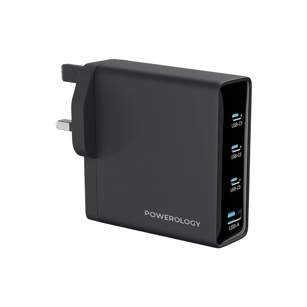 Powerology Volt-X 140W Multi-Port GaN Power Adapter