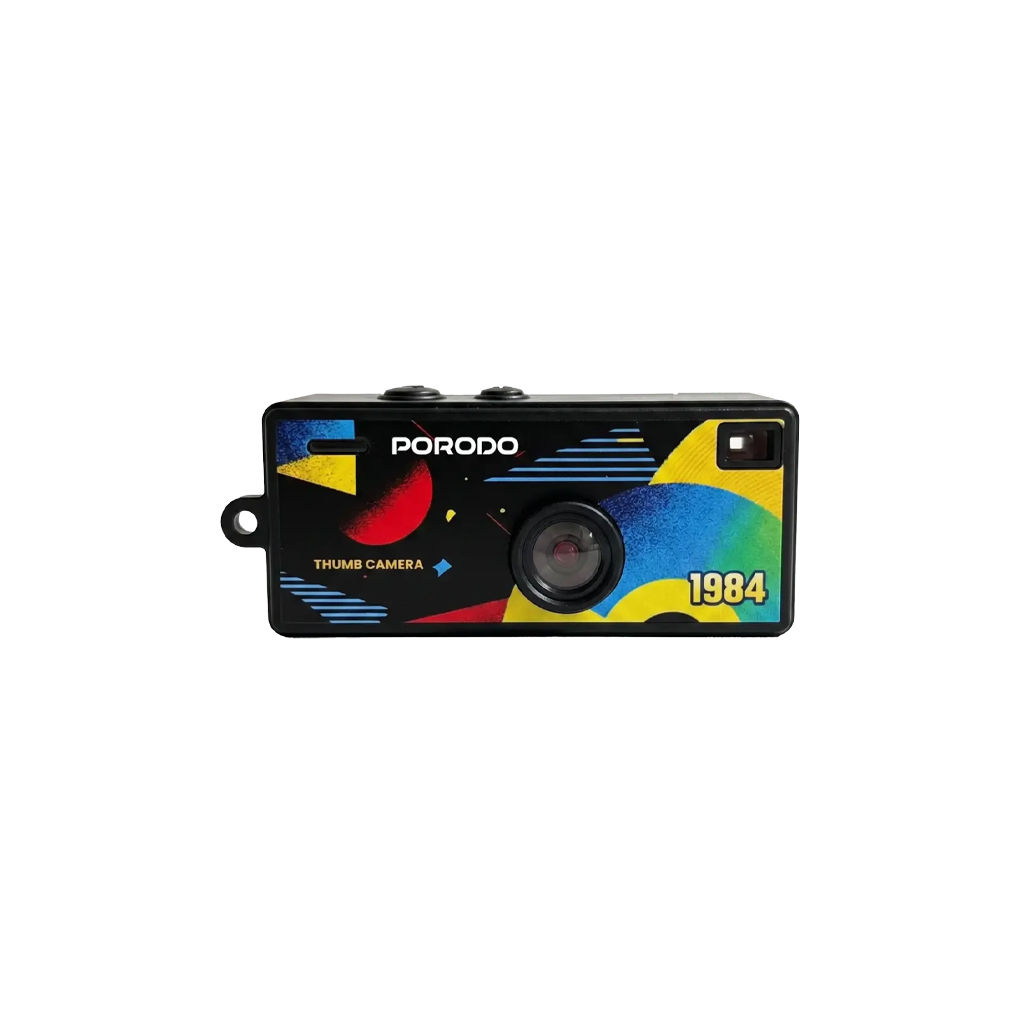 Porodo Lifestyle Memo Thumb-Sized Digital Camera with Flip TFT Display (Black)