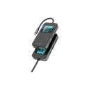 Porodo 6-In-1 Multi-Port USB-C Hub with Smart Digital Display